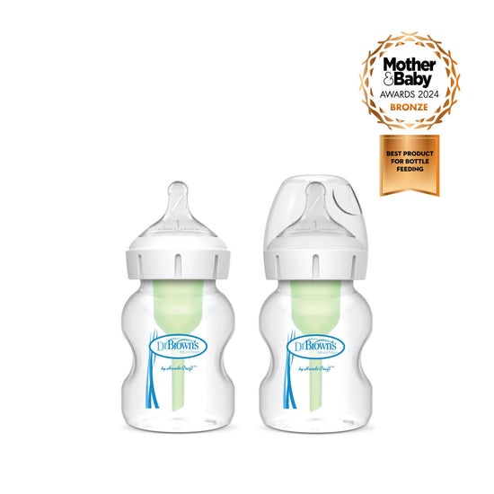 Dr Brown's Options+ Anti-Colic 150ml Baby Bottle Twin Pack