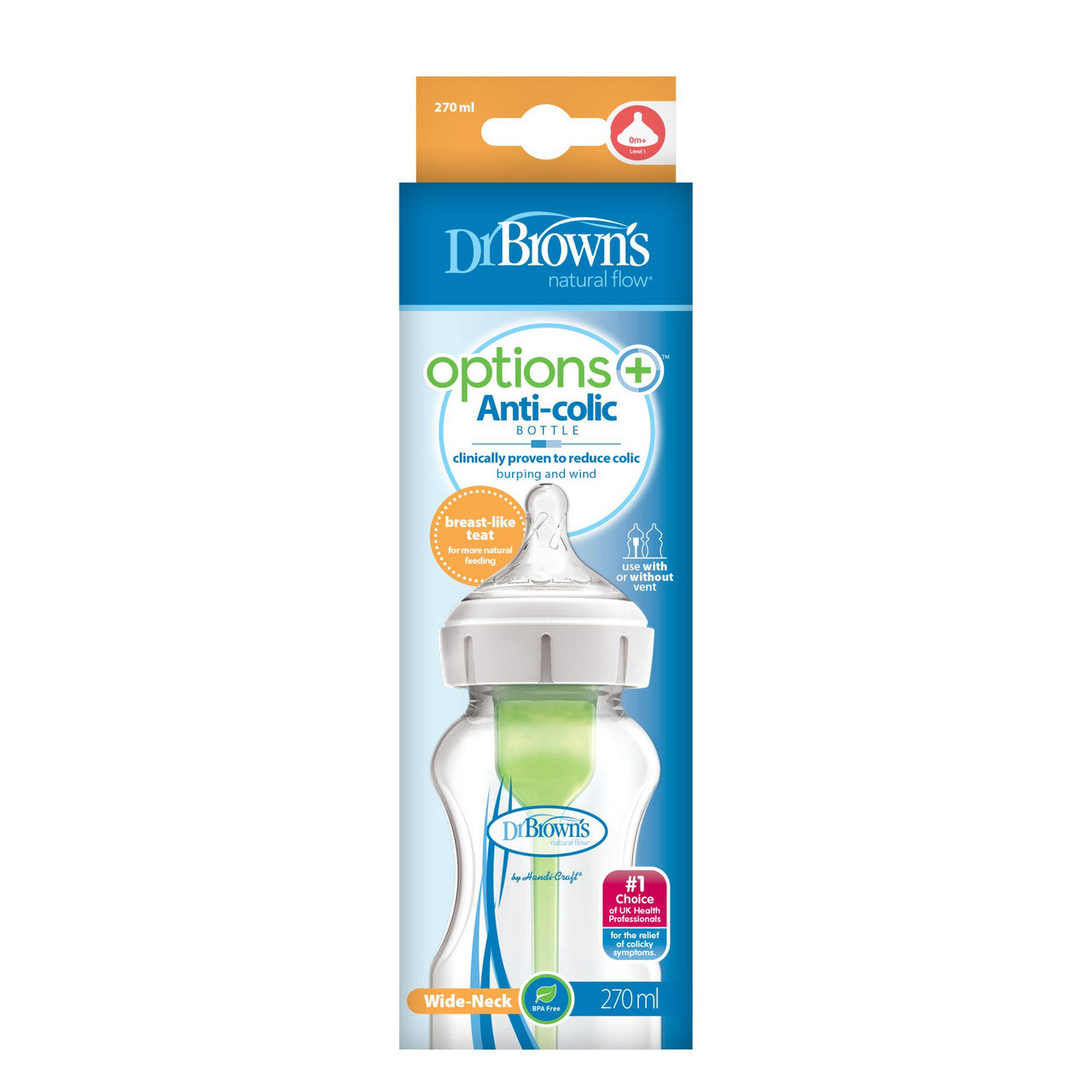 Dr Brown's Options+ Anti-Colic 270ml Baby Bottle