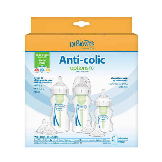 Dr Brown's Options+ Anti-Colic Baby Bottle Starter Kit