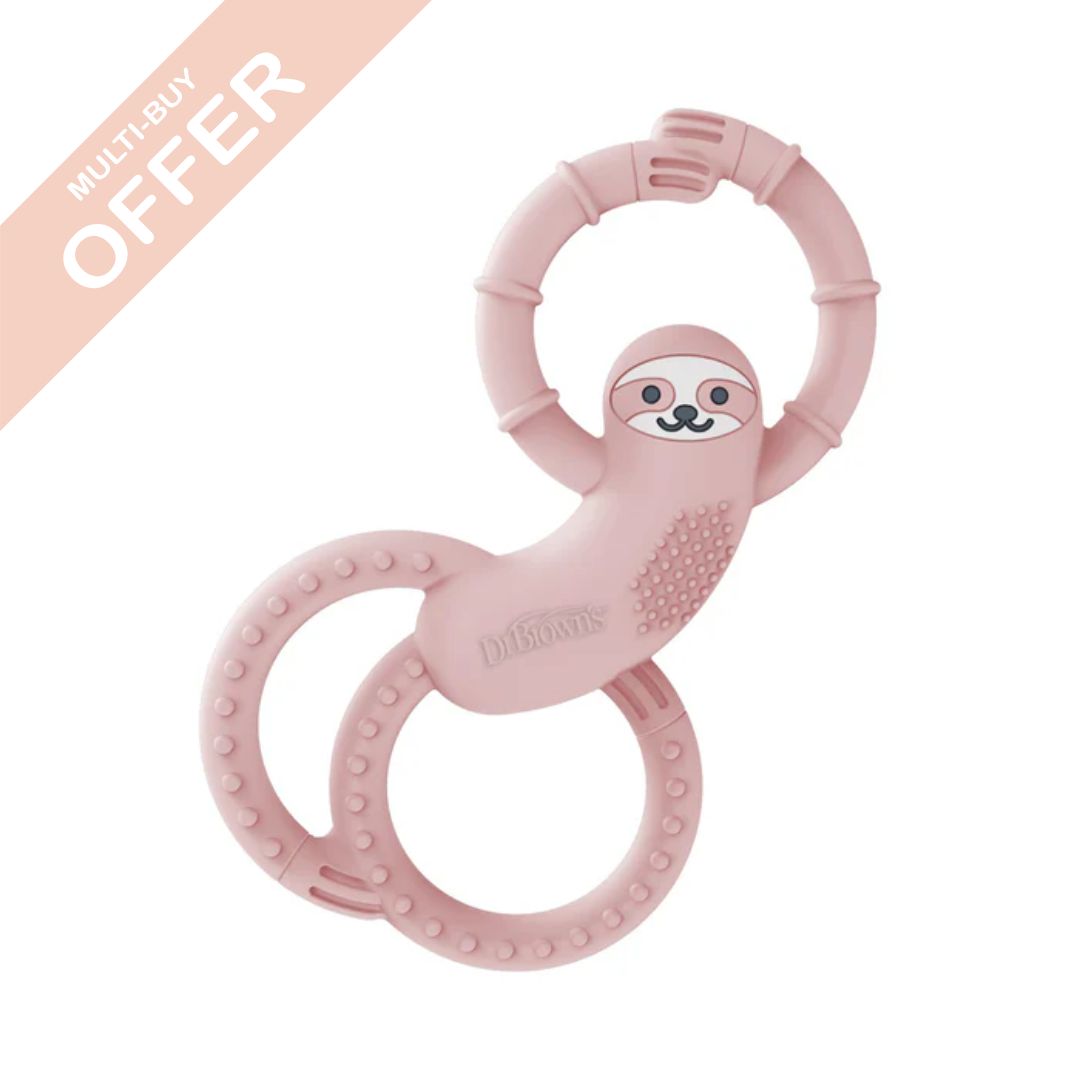 Dr Brown's Flexees Sloth Teether - Pink