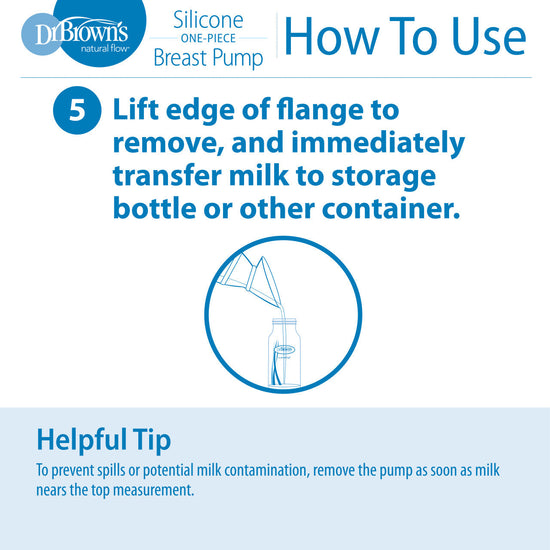 Dr Brown's Silicone One-Piece Breastpump