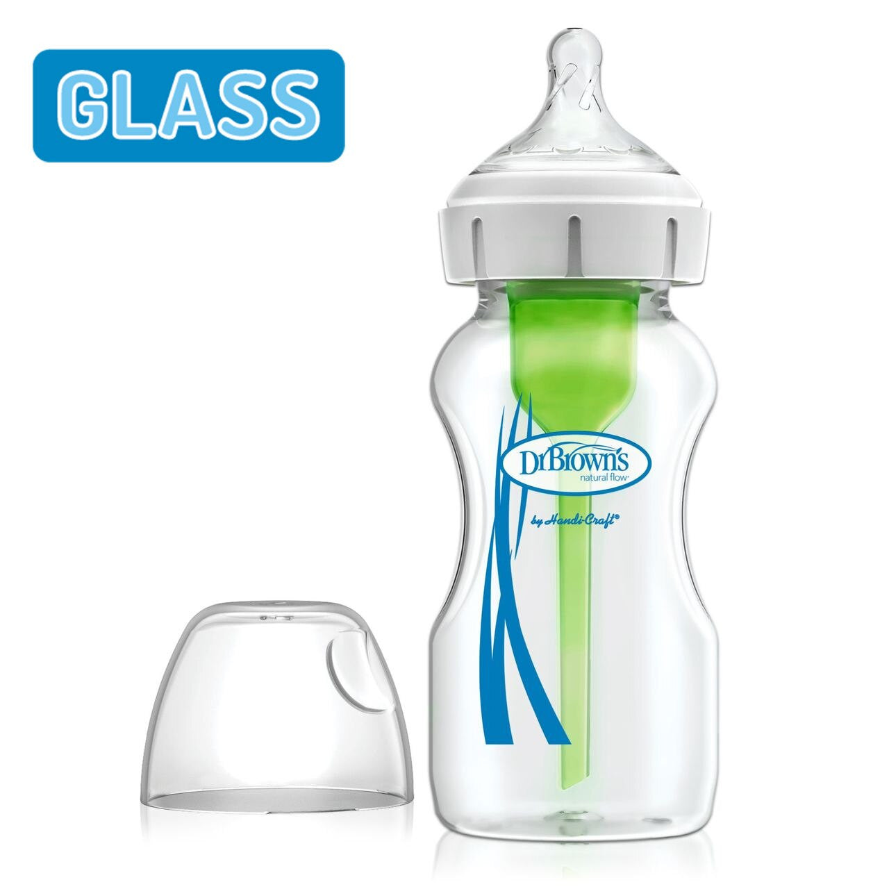 Dr Brown's Options+ Anti-Colic Glass Baby Bottle Starter Kit