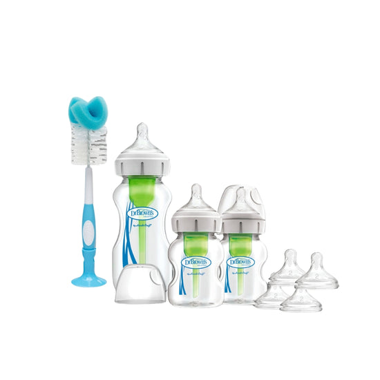 Dr Brown's Options+ Anti-Colic Glass Baby Bottle Starter Kit