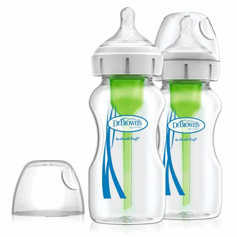 Dr Brown's Options+ Anti-Colic Glass 270ml Twin Pack